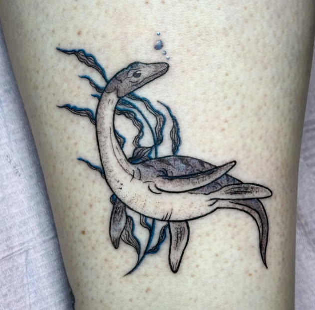 Schattige fijnlijnige tattoo